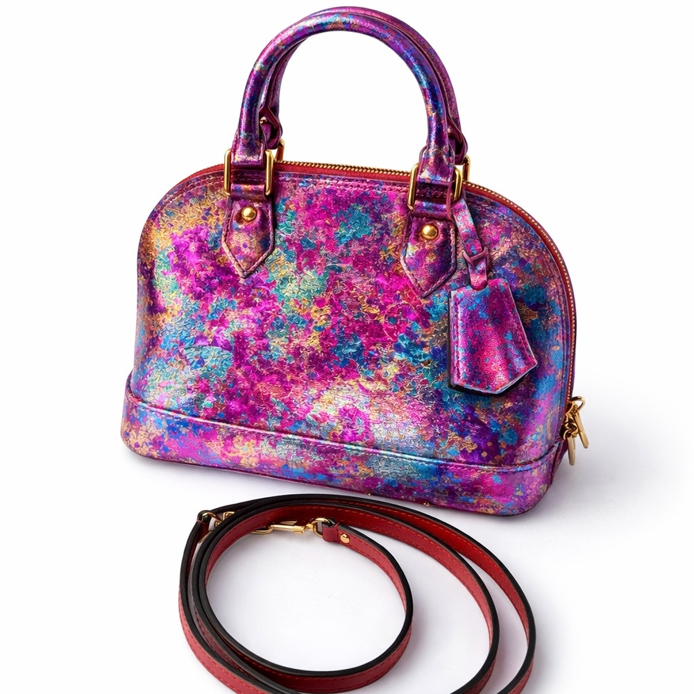 Louis Vuitton Alma BB CUSTOM | Metallic Mulitcolor | Rare | LV - Picture 3 of 6